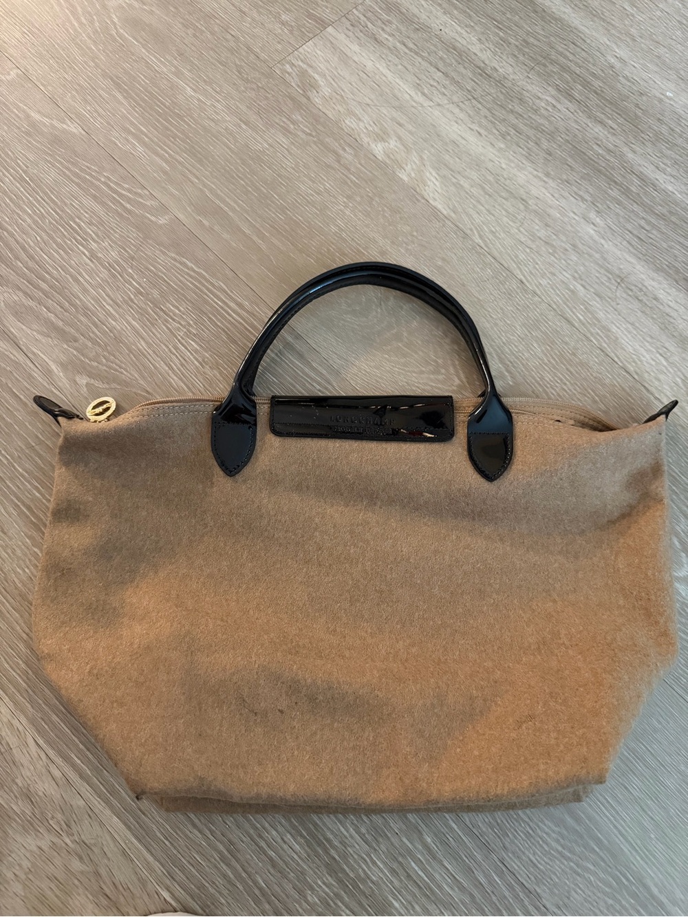 Longchamp Victoire Le Pliage Wool Pony Hair Tote Bag Lmtd Edition - Picture 3 of 6
